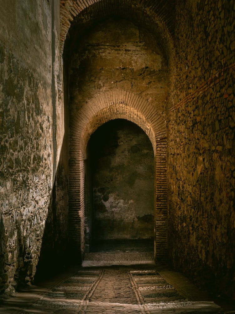Archway in gold, Malaga, Spain 1