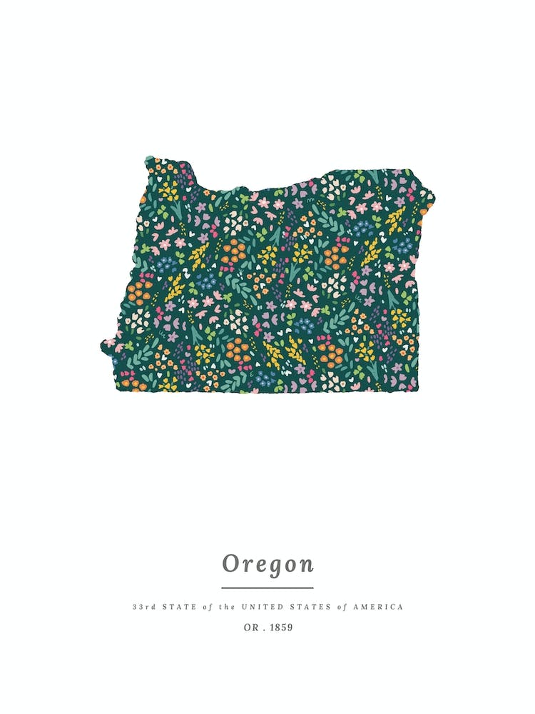 Oregon State | Wildblumen auf Wacholdergrün