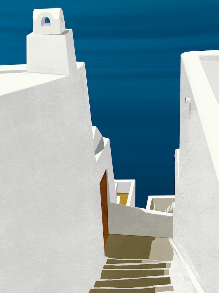 Steps To The Aegean Santorini