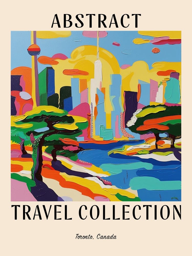 Abstract Travel Collection Poster Toronto Canada 9