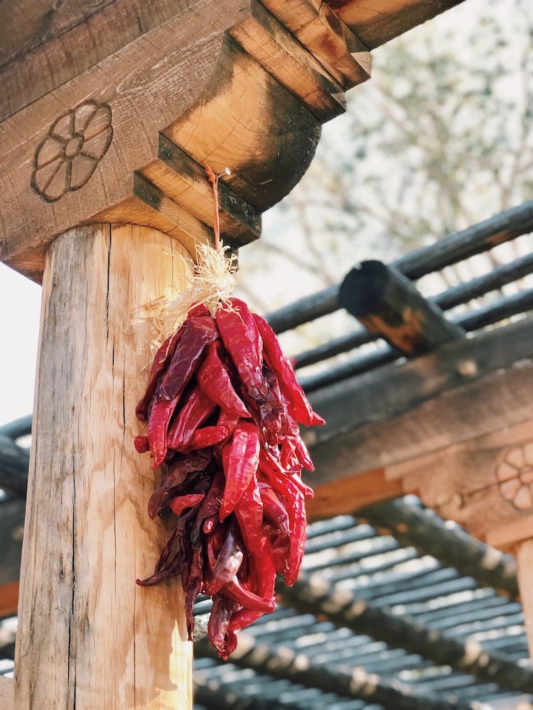 Chile Peppers Drying