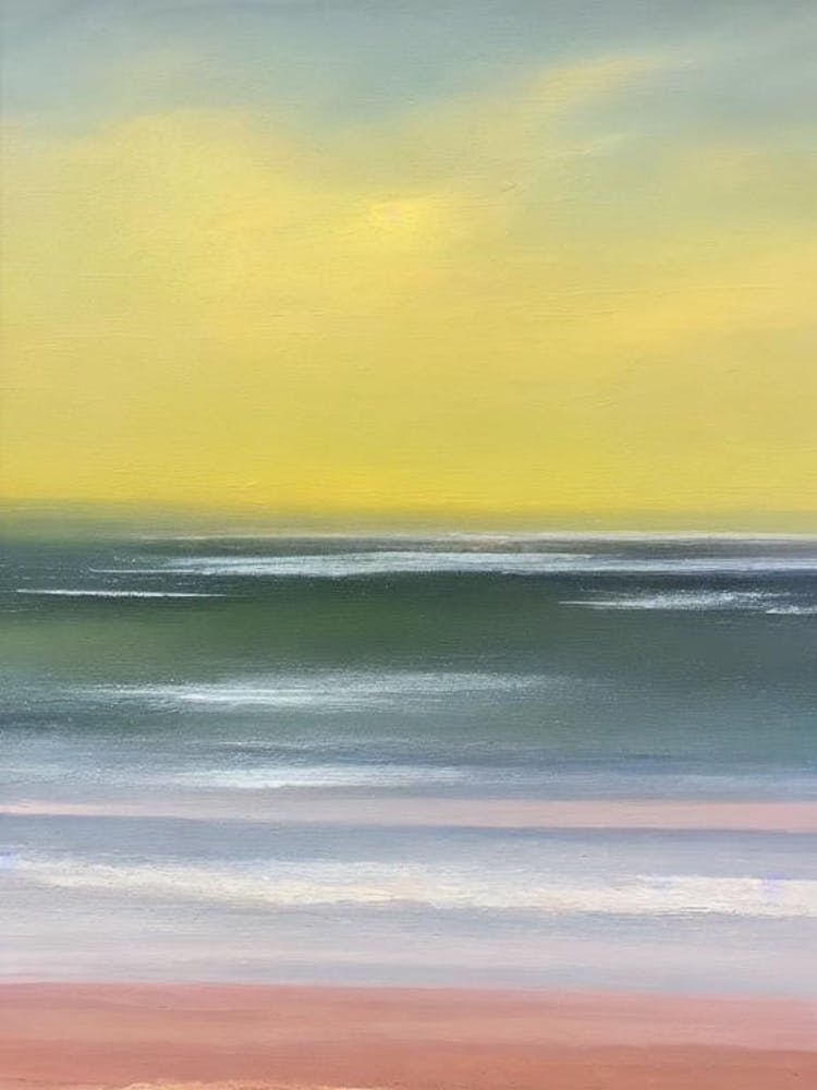 Camber Sands, East Sussex Bright Abstract