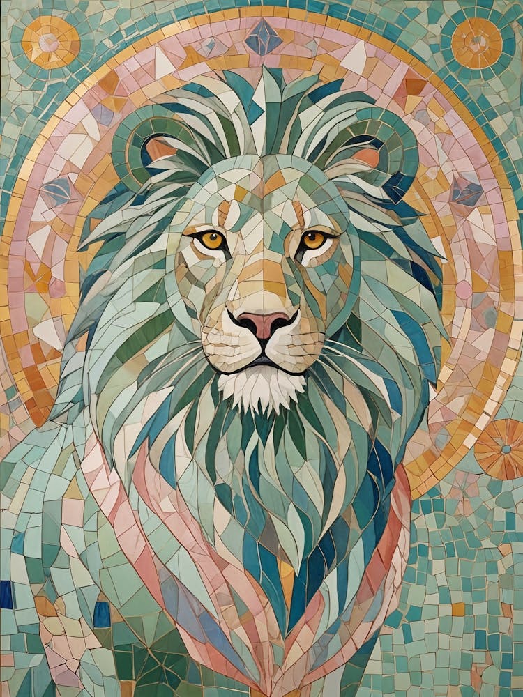 Mosaic Lion no1