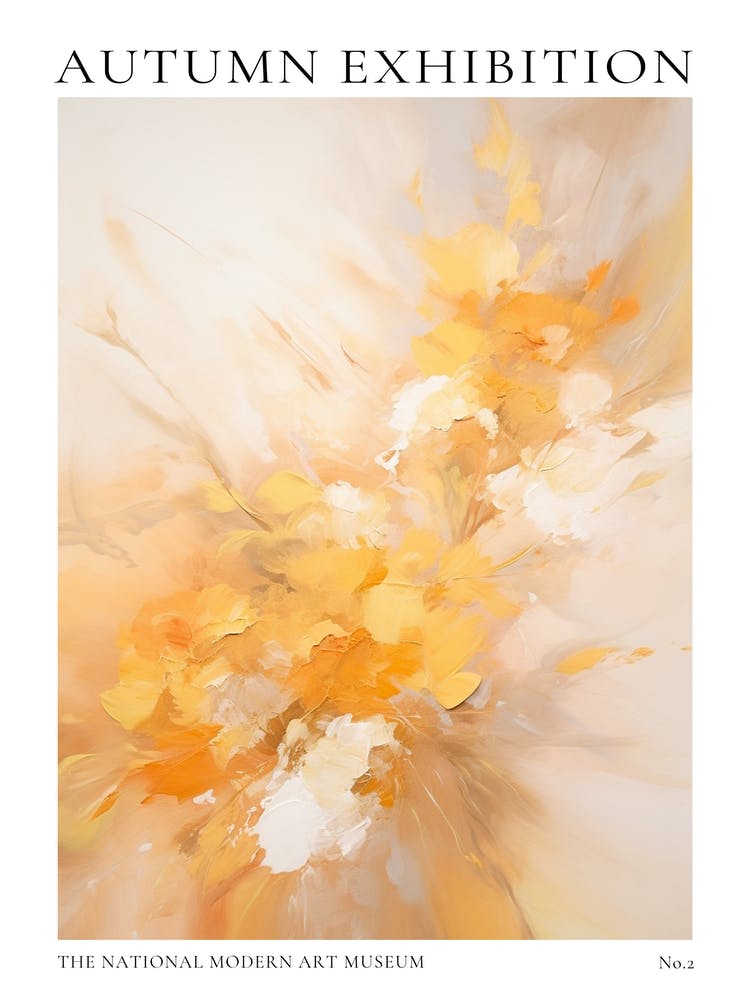 Autumn Exhibition Modern Abstract Poster 2