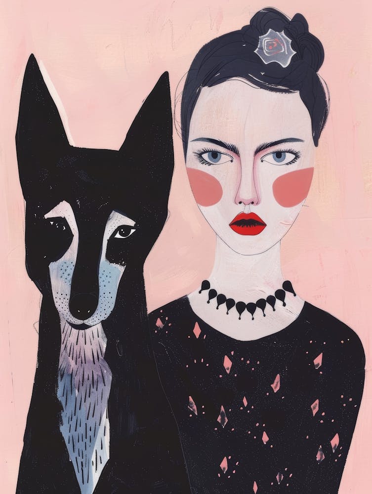 Hund und Mädchen