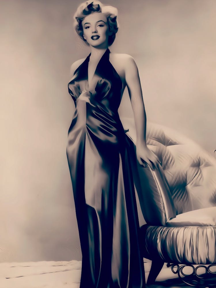 Marilyn Monroe In Black Dress