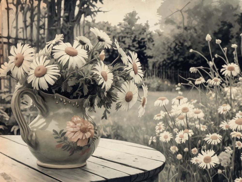 Gänseblümchen in einer Vase 2