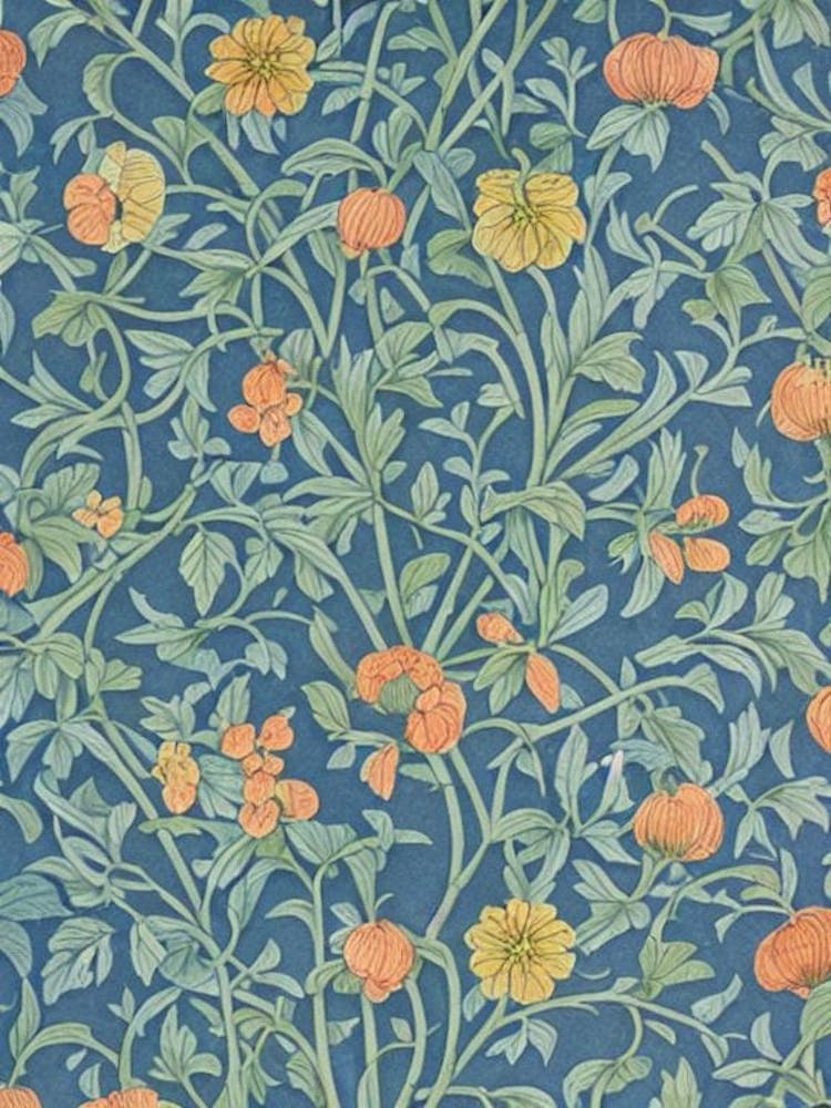 Butternut tree Vintage Botanical