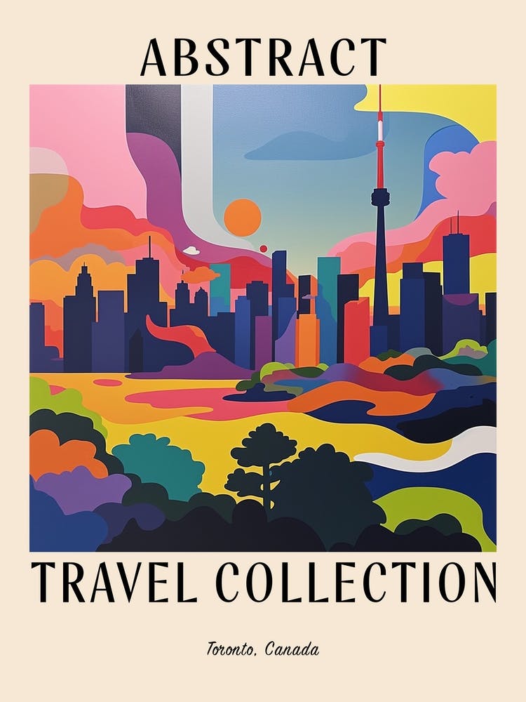 Abstract Travel Collection Poster Toronto Canada 8