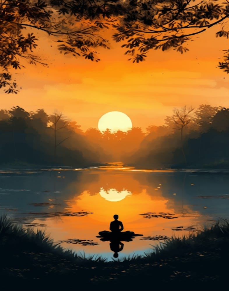 Meditation In The Forest