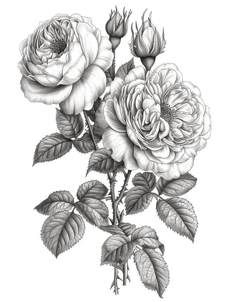 Roses Sketch 63