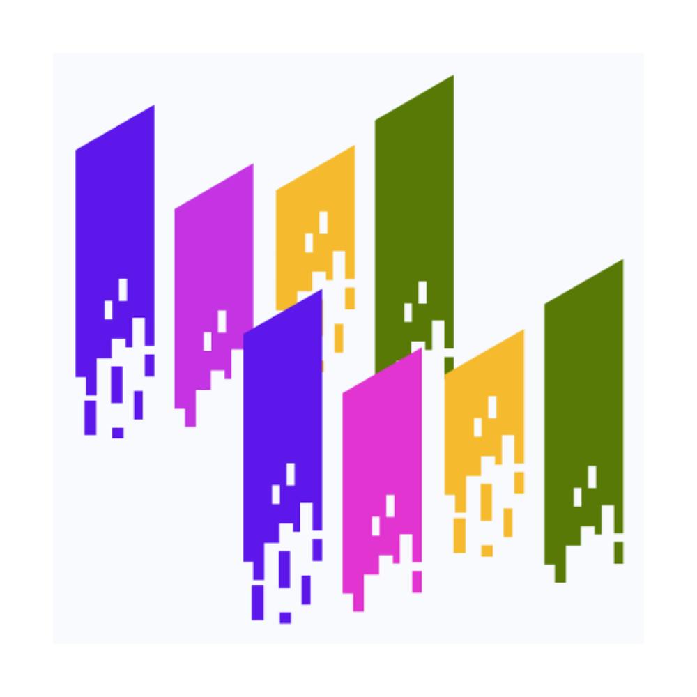 colorful vertical line design 