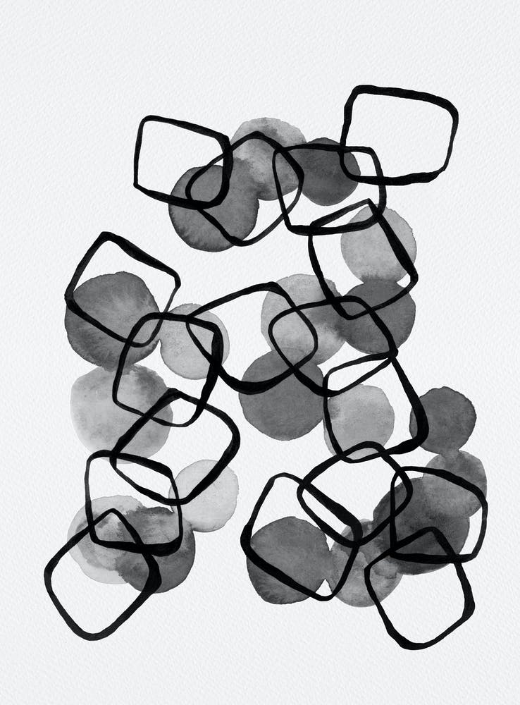 Black And White Shapes Chain 1