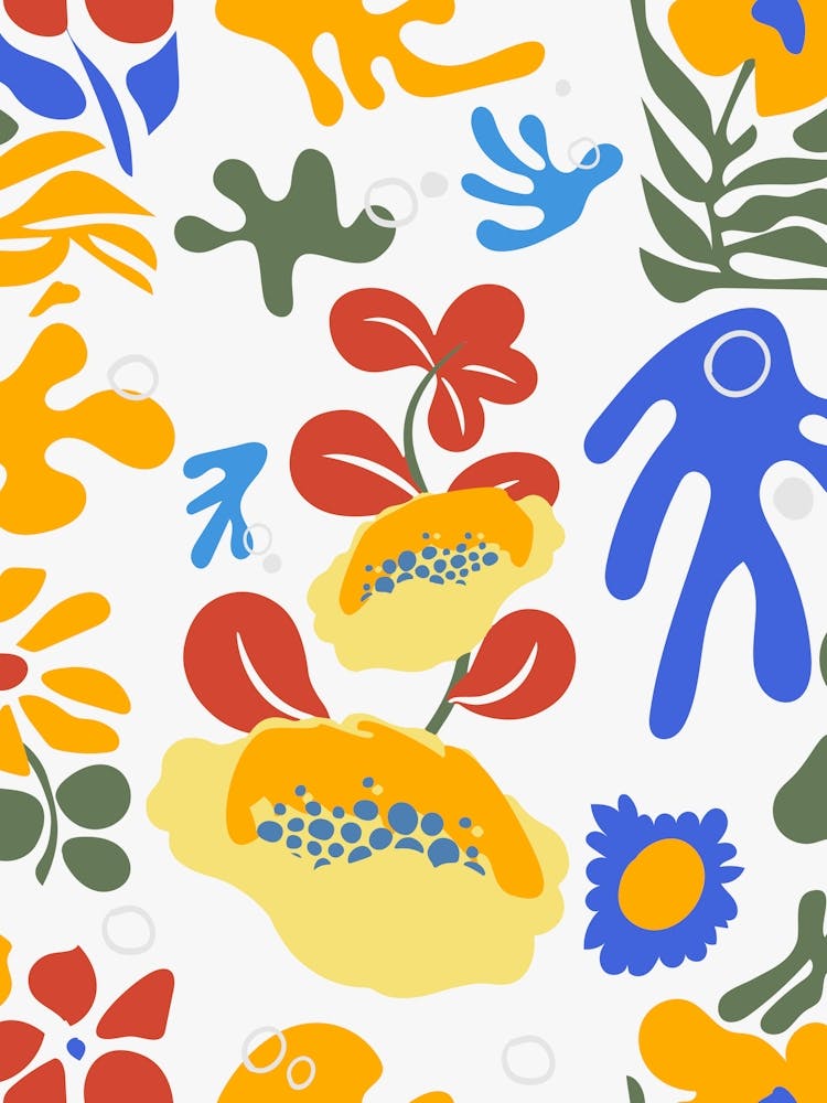 St. Valentines Day Henri Matisse style abstract poster 3