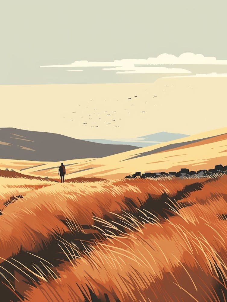 The Pennine Way Scotland 4 Hiking Trail Landscape