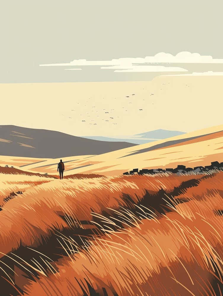 The Pennine Way Scotland 4 Hiking Trail Landscape