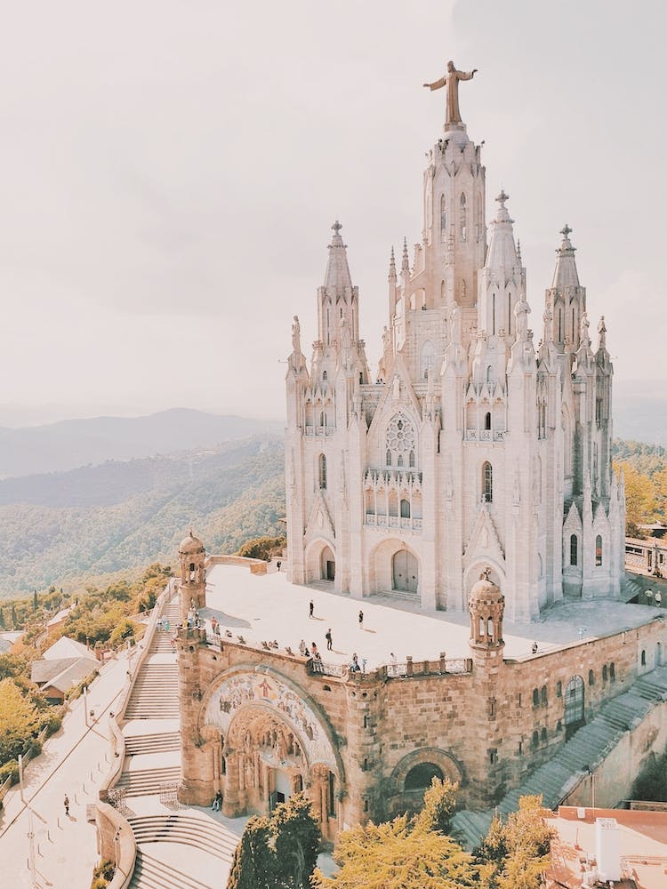 Cathedral On Mountain