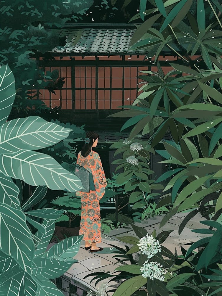 Dans le Jardin Ginkaku Ji Temple Gardens Japan 7
