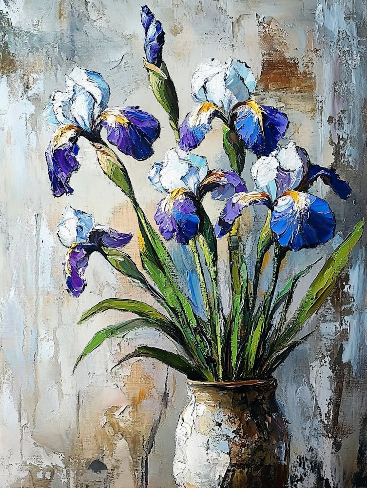 Iris In A Vase 1