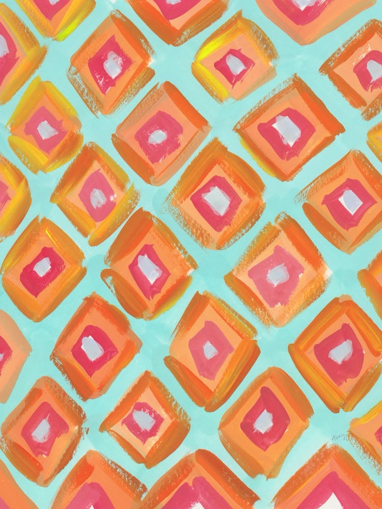 Orangefarbene Diamanten