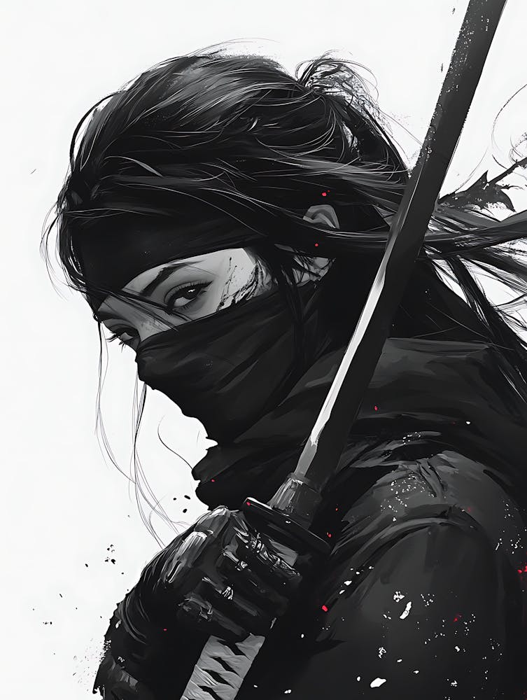 Mystery Beautiful Ninja Girl 6