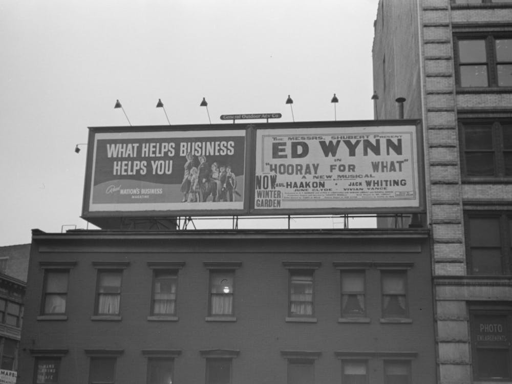 Signs, Fourth Avenue, New York City By Russell Lee