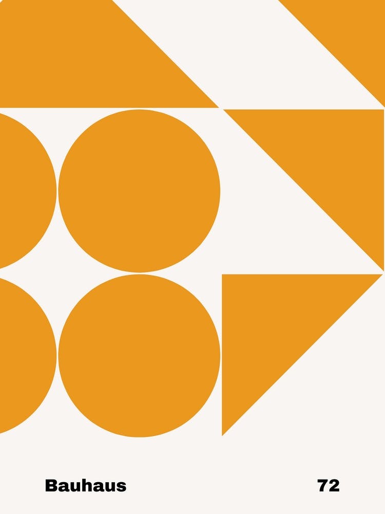 Geometric Bauhaus Poster 72