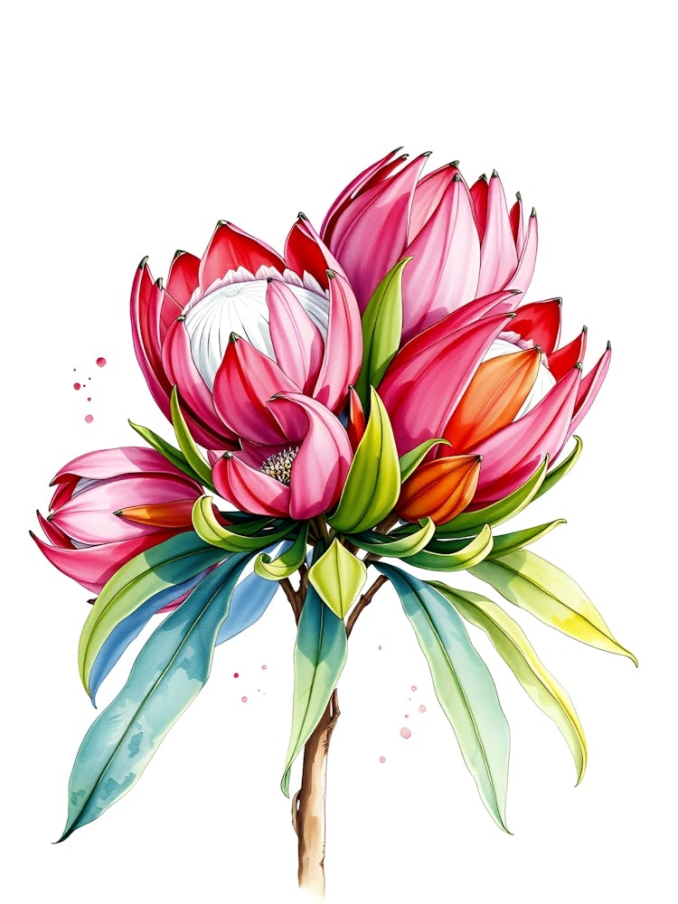 Protea Painting