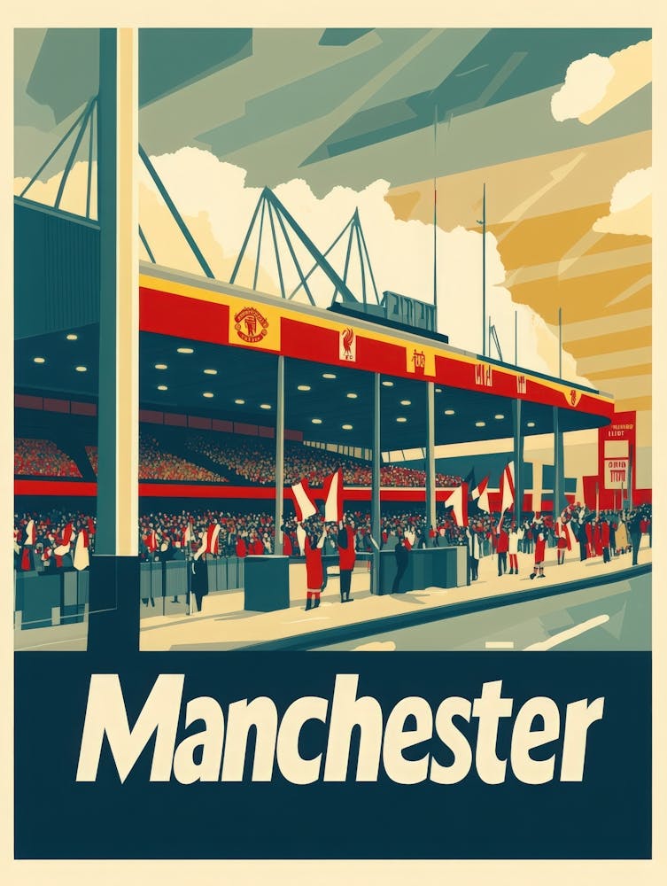 Aihrgdesign A 1970s Inspired Travel Poster For Manchester