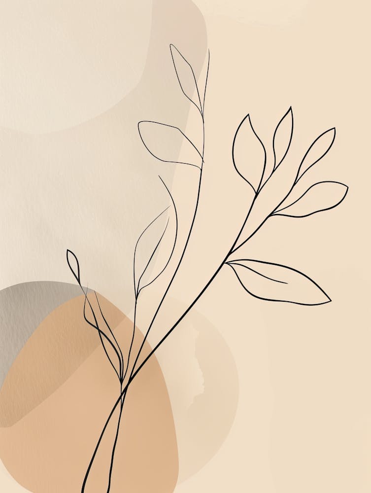 Antwerp Botanical Garden Boho Line Art