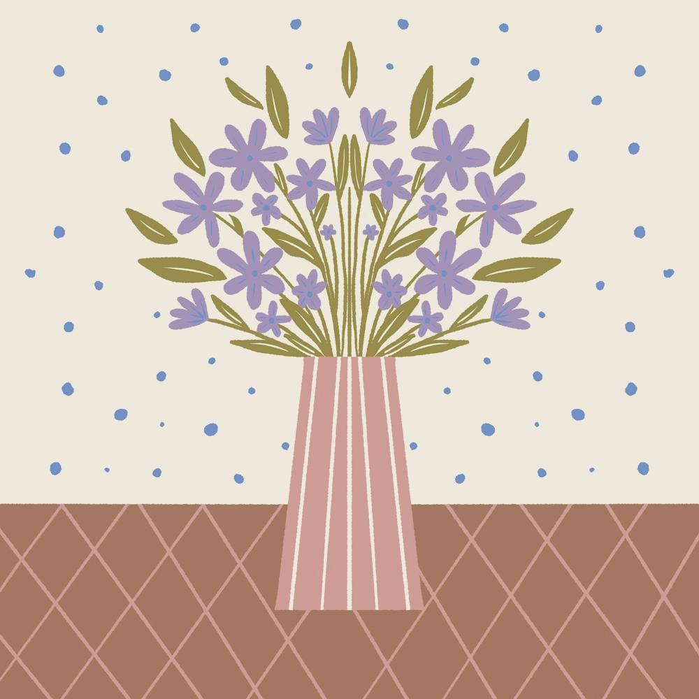 Flower Vase Mocha Mousse