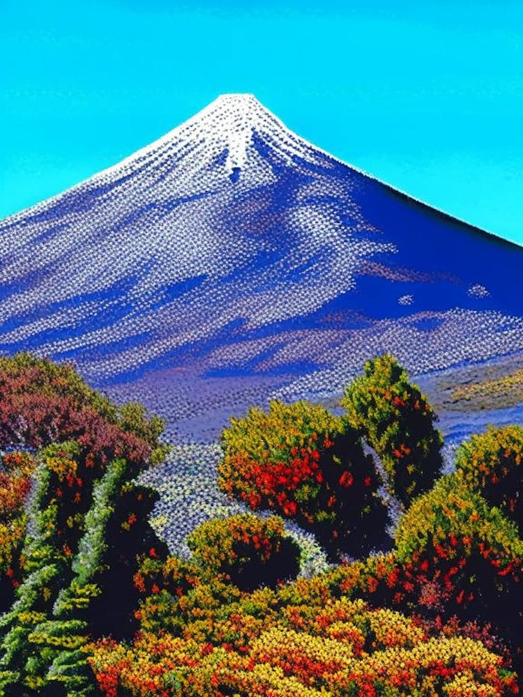 Teide National Park Spain Pointillism