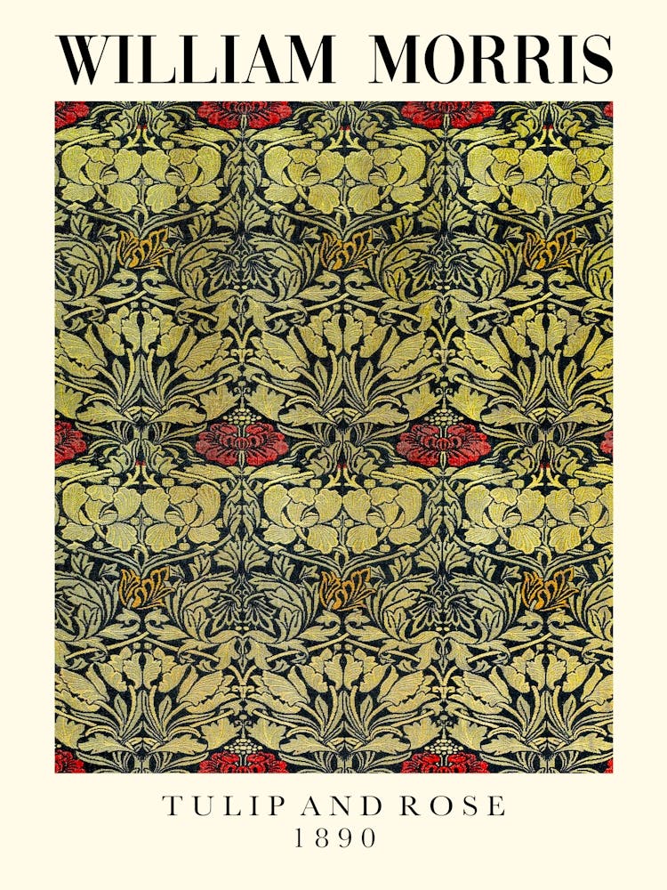 William Morris Tulip And Rose