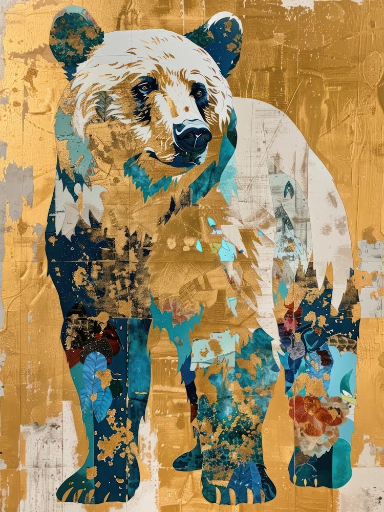 Bär Gold-Effekt Collage 4