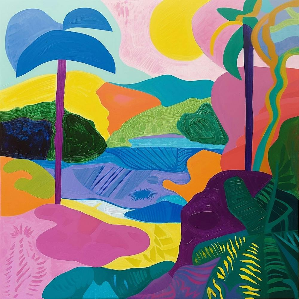 Abstract Travel Collection Roatn Honduras 1