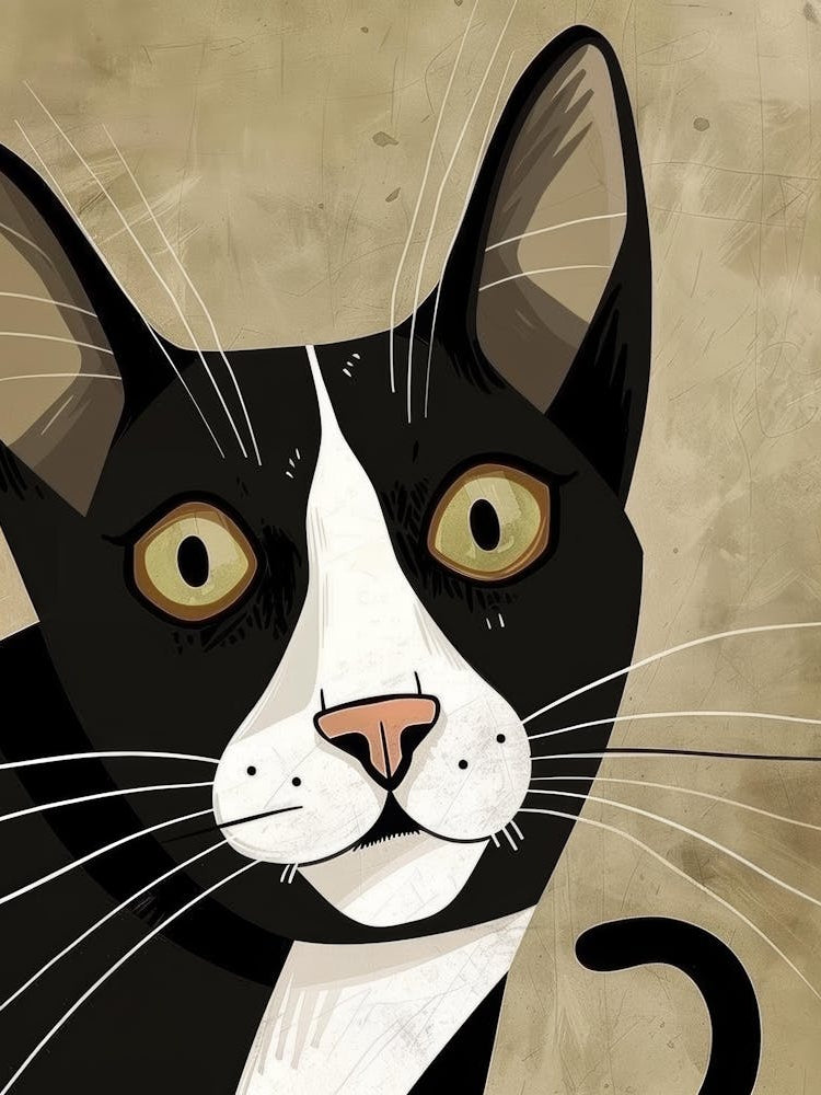 Black And White Cat 32