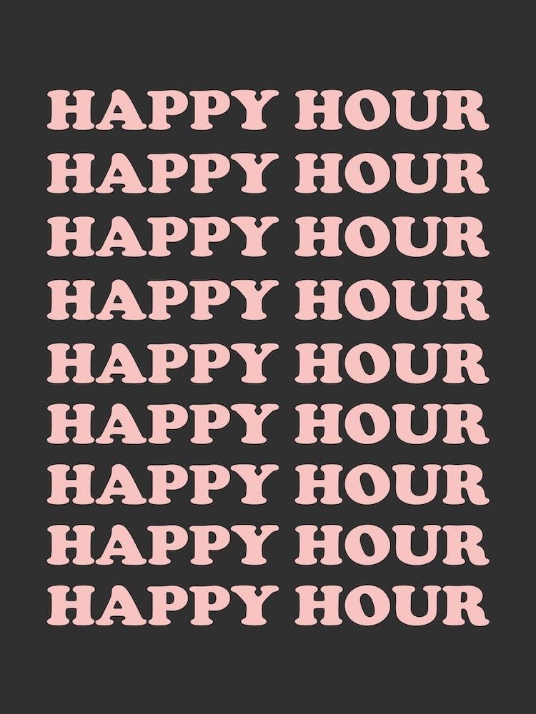 Pink And Black Happy Hour