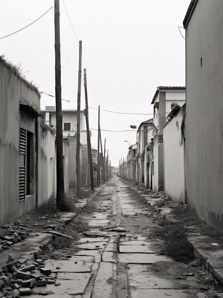 Ostia, Italy, Black And White Photography 3