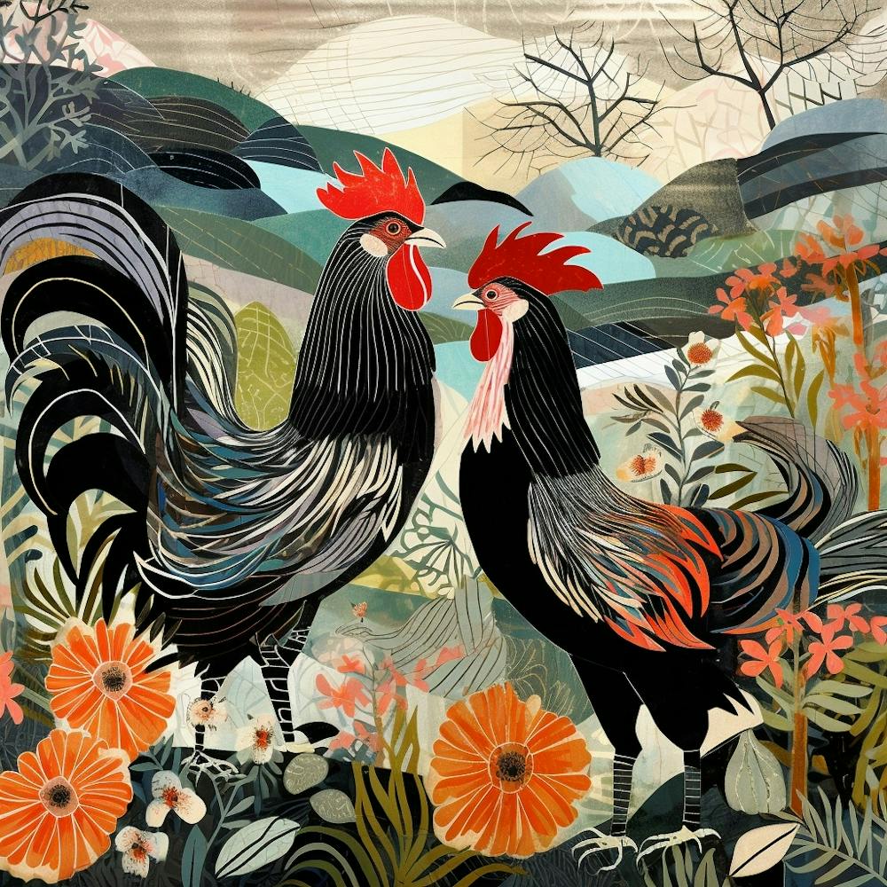 Bird In Nature Rooster 1