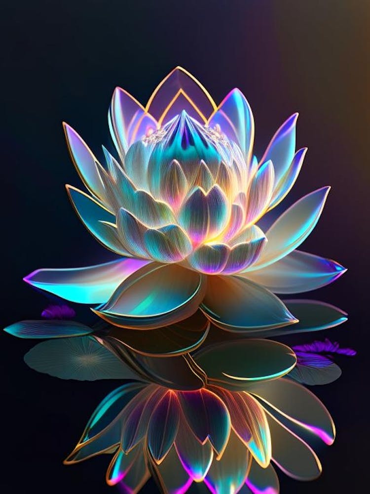 Amur Lotus Holographisch 7