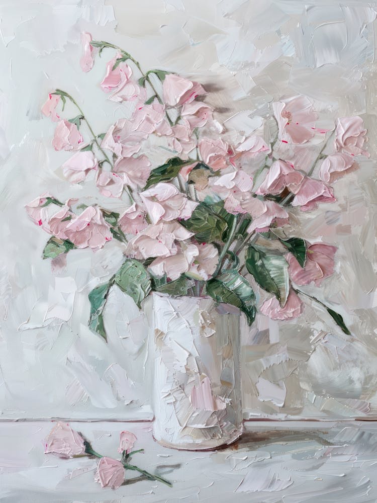 A World Of Flowers Sweet Peas 2 Painting