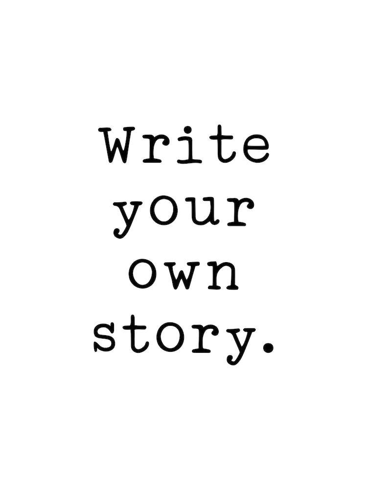 Write Your Own Story Typography
