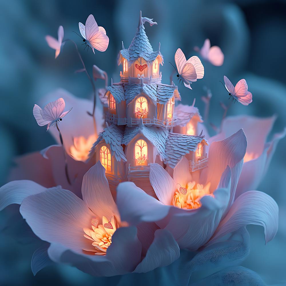 Enchanted Fairy Village in Flower 5