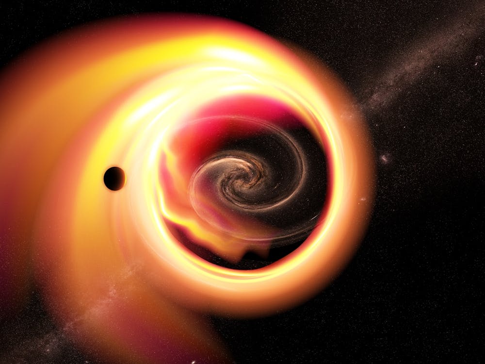 Gravitational lens - Black Hole and Milky Way