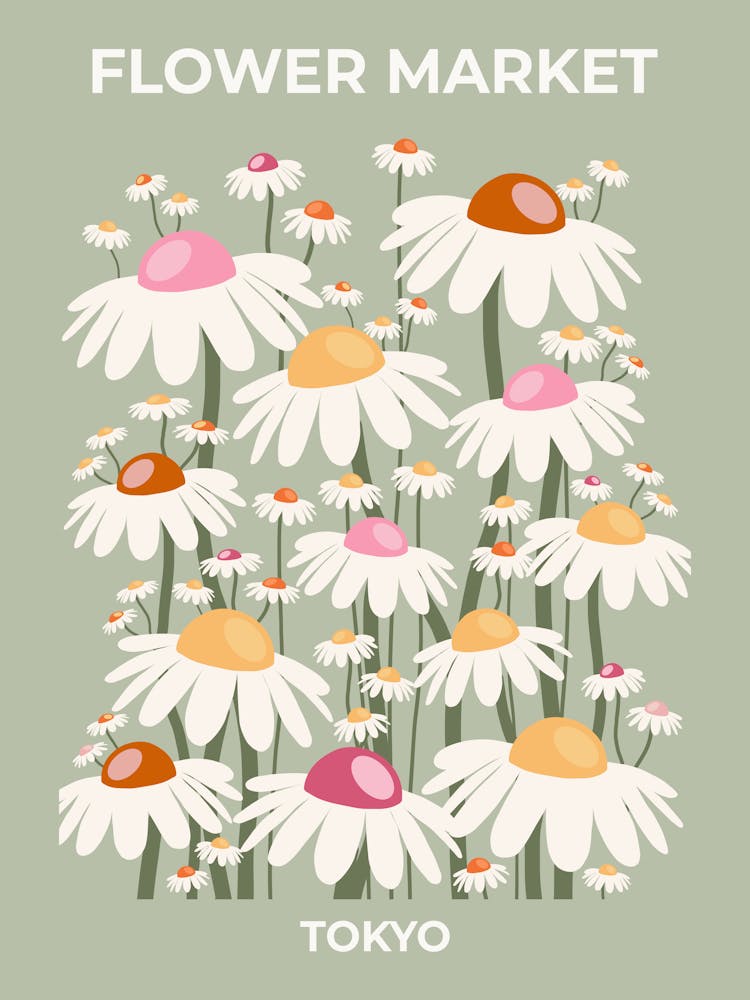 Flower Market Tokyo Sage Green