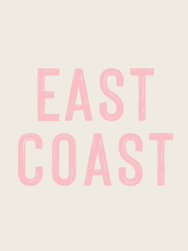 East Coast Sign Pink 1