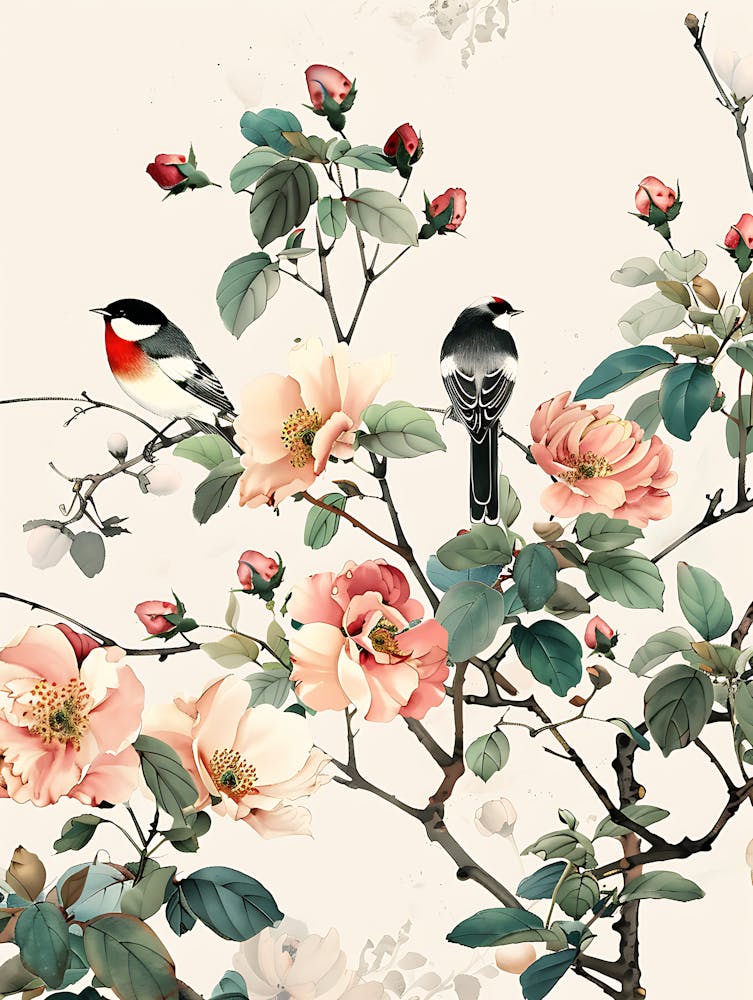 Bird Flowers Chinese 1