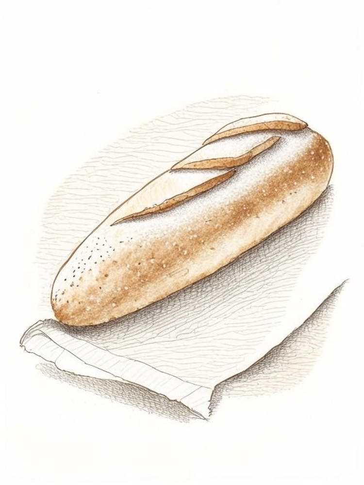 Baguette Bakery Product Quentin Blake Illustration