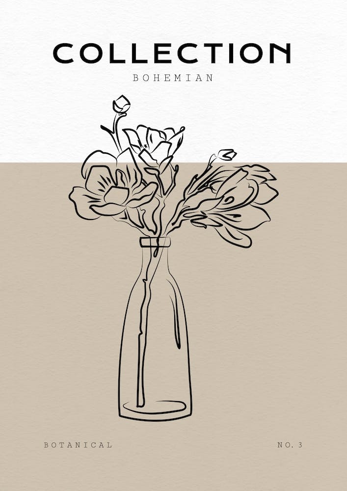Boho Bohemian 10 Vase Paeonia