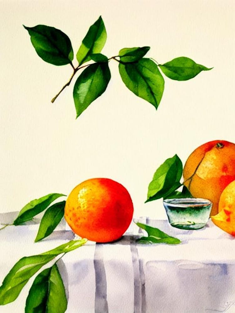 Grapefruit Italian Watercolour fruit